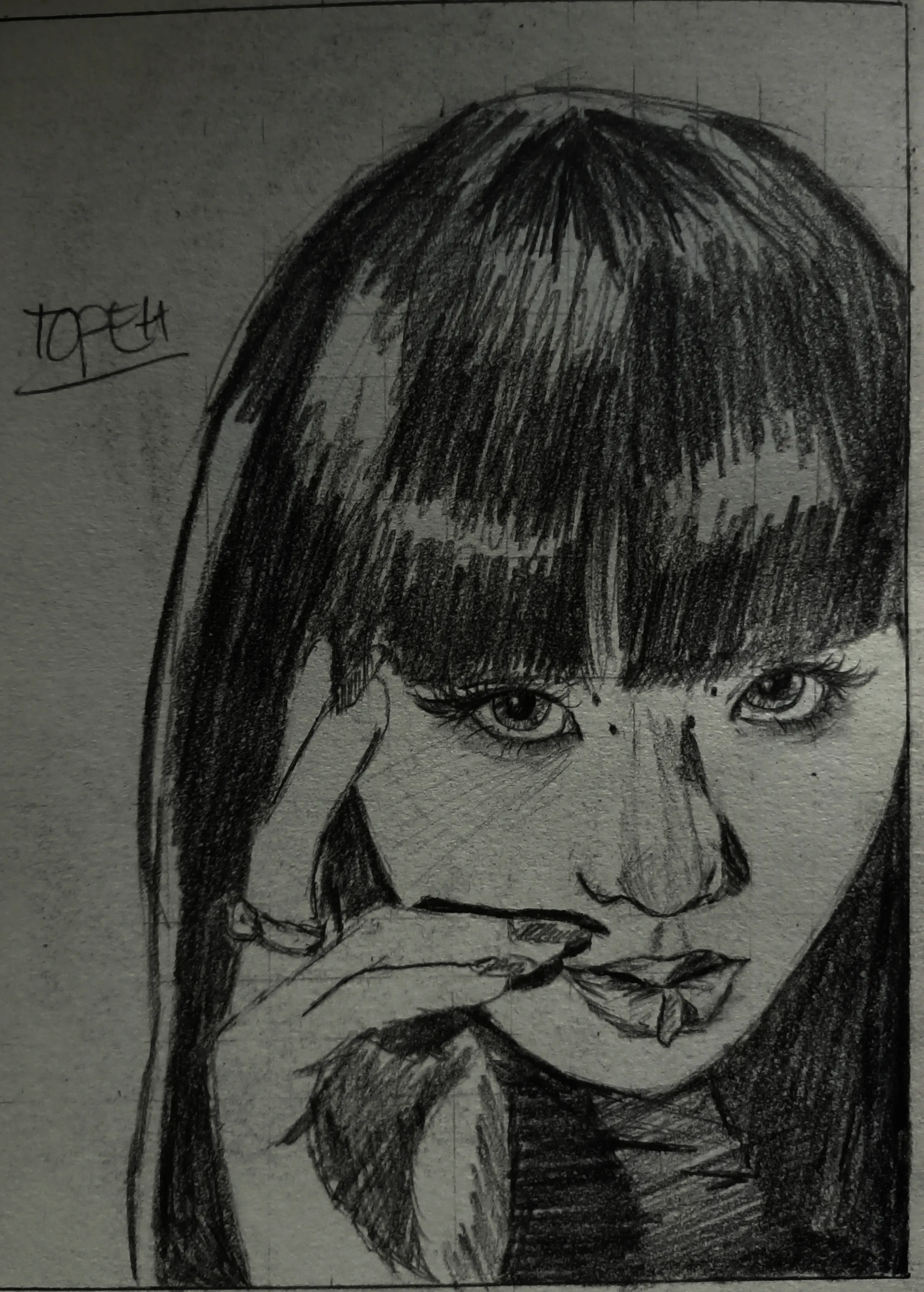 Pencil sketch illustration by TOPEH