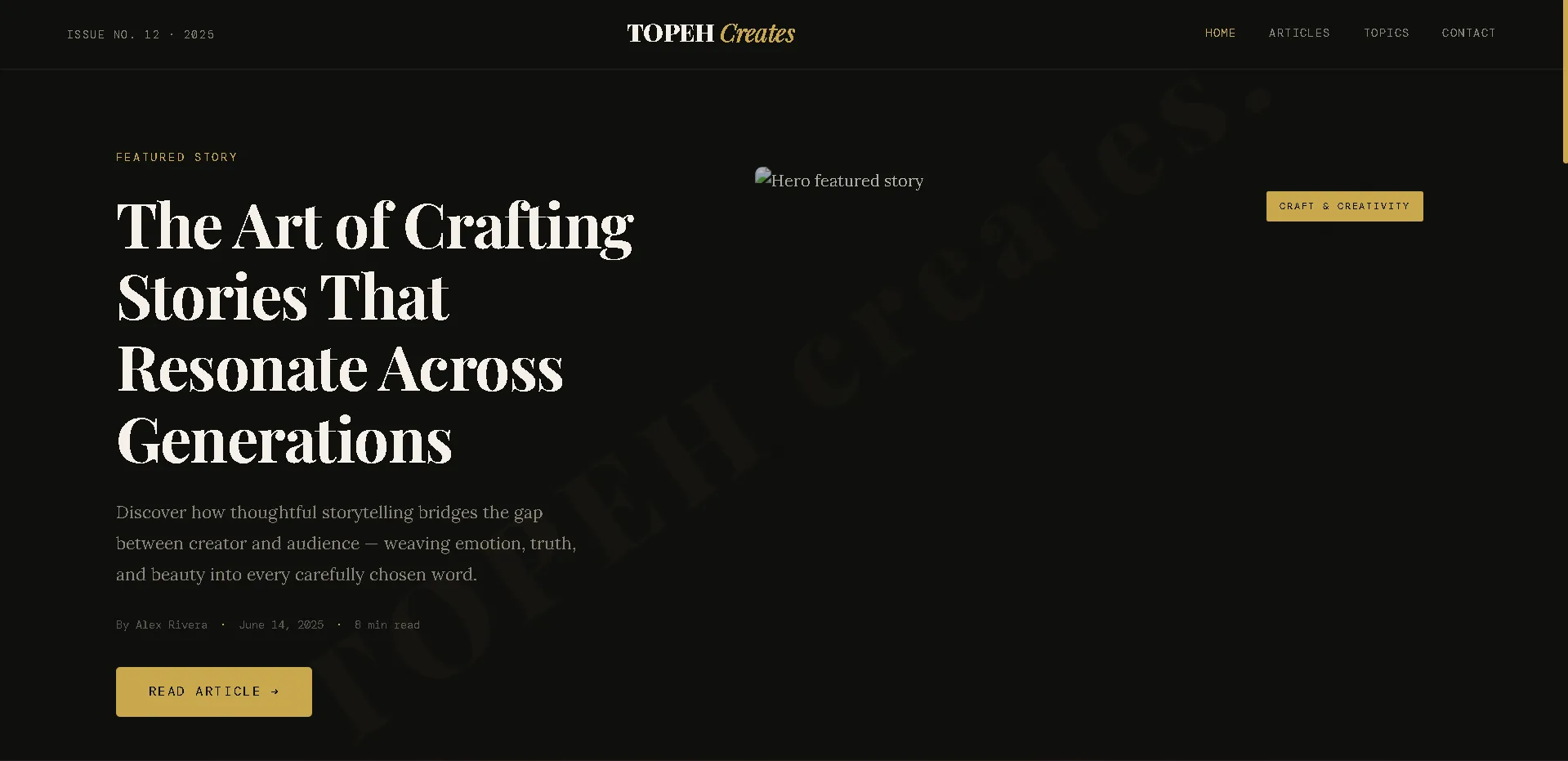 Blog Page Preview