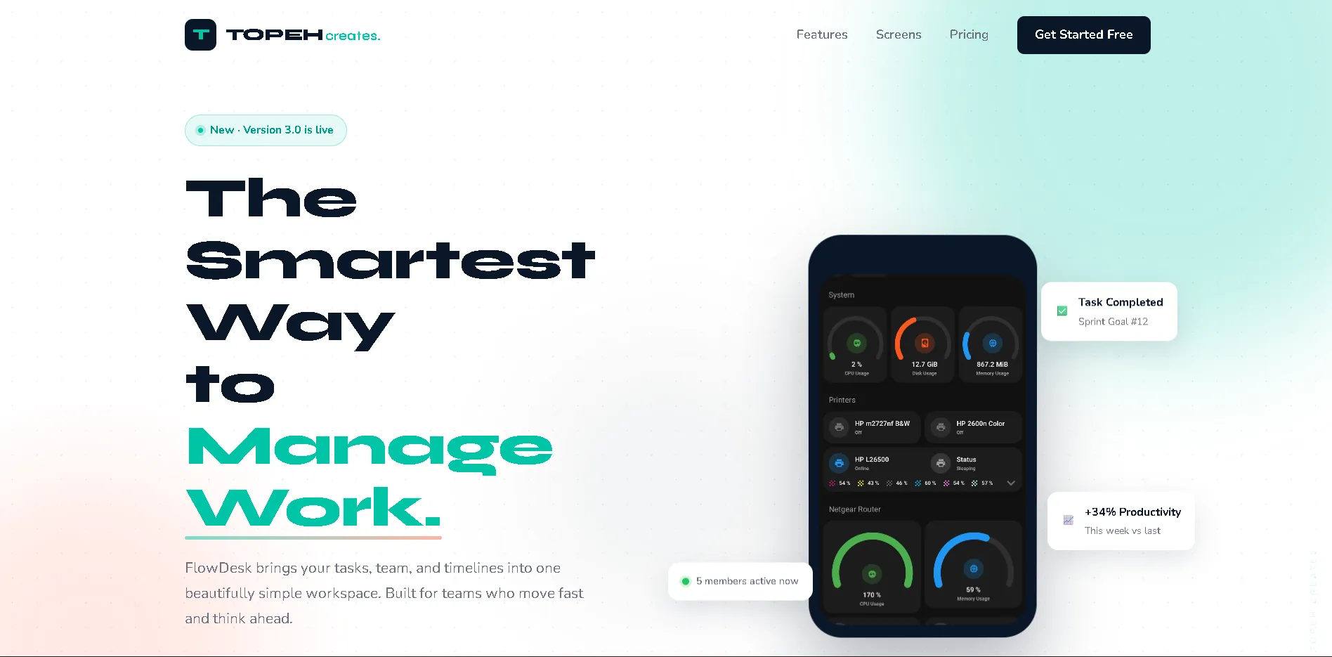 Product/App Landing Page Preview